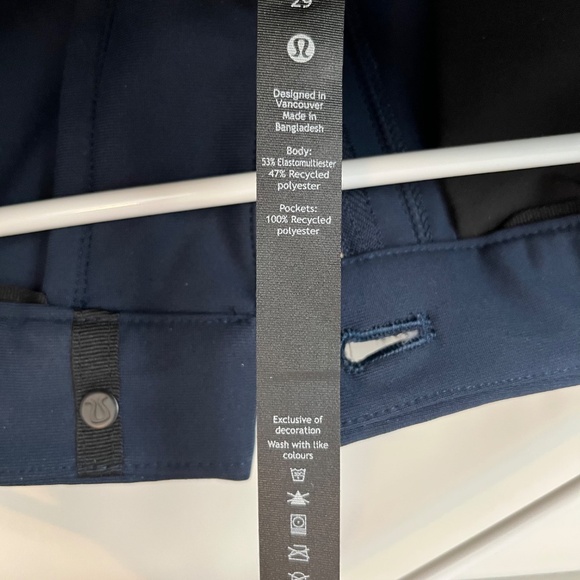 Lululemon ABC pants 29x32 Navy Blue Classic Fit - Picture 11 of 11
